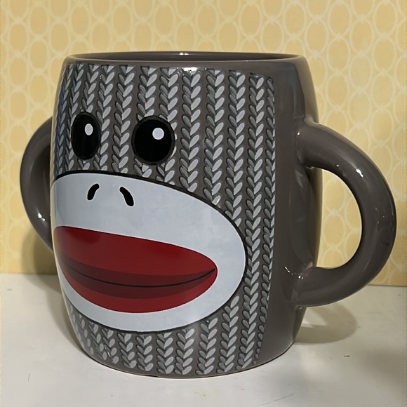 Sock Monkey Mug for Coffee or Tea - Picture 4 of 5